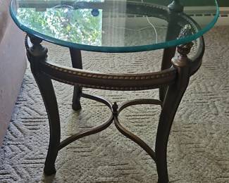 French Style Bronze Accent Table