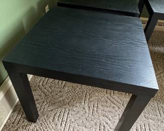 Black Parsons End Table second image