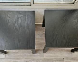 Black IKEA LACK Side Tables Pair second image