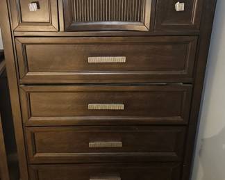 Dark Wood Drawer Chest