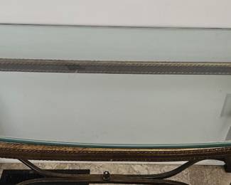 Brass Rope Console Table second image