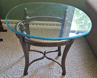Louis XVI Style Bronze Accent Table