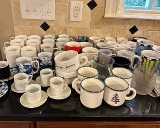 Coffee mugs. Travel mugs. Espresso cups. Vintage and brand new.