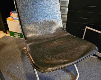 Vintage chrome desk chair