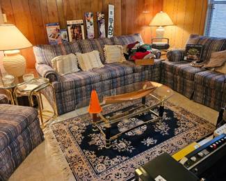 MCM loveseat, sofa, armchair