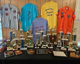 Bowling Trophies and awards Miami 1960's Shirts