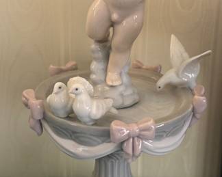lladro bird bath