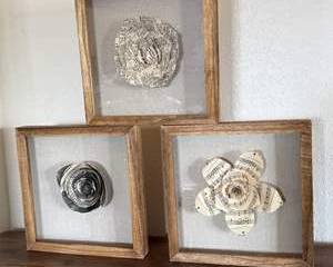 3 Framed Floral Wall Art Pieces