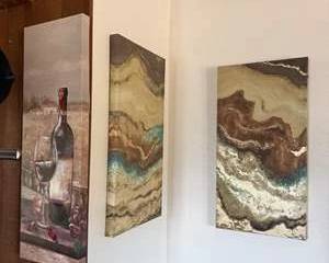 Set of 3 Canvas Wall Art Decor Pieces