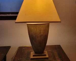Table Lamp with Rectangular Shade