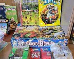 Blood Bowl Board Game with Star Players Expansion & Miniatures