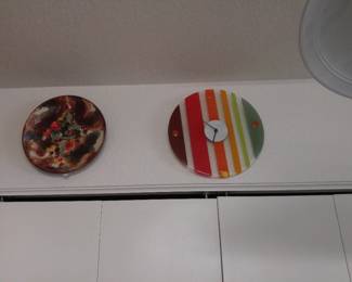 Glass fused clock, after Higgins