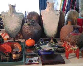 Pottery/art, Lovera, Roberts, Fantoni, T. Weber, Carl Paak,more