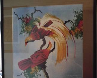 Framed Batik from Borneo