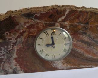 Granite clock from Desert Rose Rock Shop, AZ, 1978