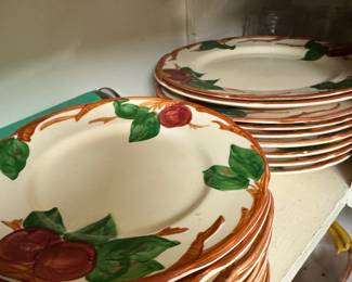 Franciscan Apple Pattern Ceramic Plates