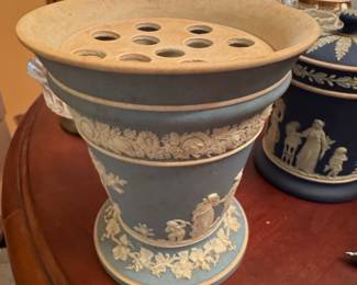 Wedgwood Jasperware "Seasons" Flower Frog Vase