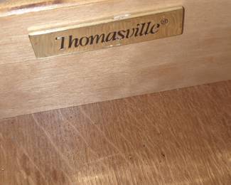Thomasville Cherry Nightstand with Drawer and Cabinet