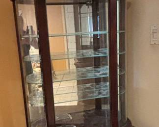 Bombay Company Curved Glass Display Cabinet