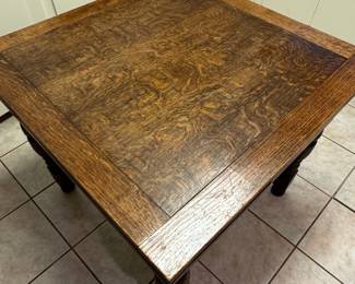 Oak Mission Style Dining Table