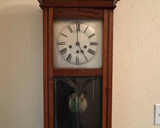 Oak Regulator Wall Clock