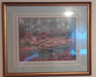 Thomas Kinkade "Morning Dogwood" Framed Print