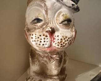 Vintage Bonzo Bulldog Figurine with Top Hat