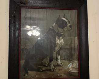 Vintage Boston Terrier Portrait Print by Gladys Emerson Cook