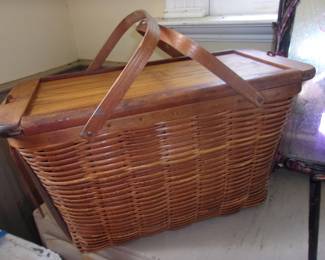 Antique Picnic Basket