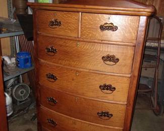 Antique Oak Highboy