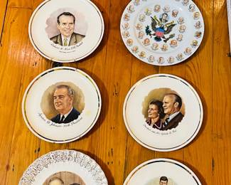 Lovely vintage presidential plates 