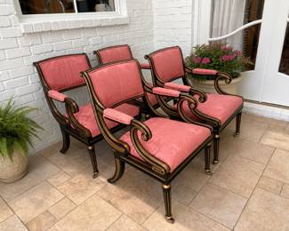 Baker regency style chairs