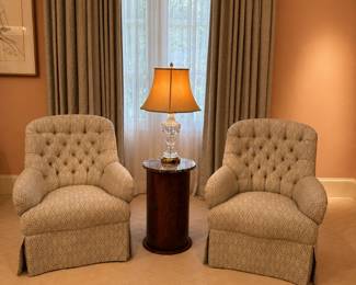 Customer m upholstered chairs and ottoman (not shown)