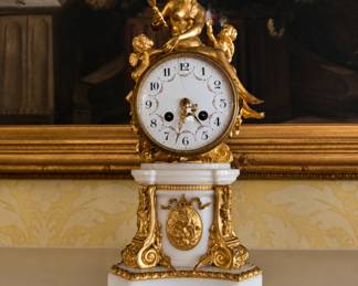 French figural marble clock