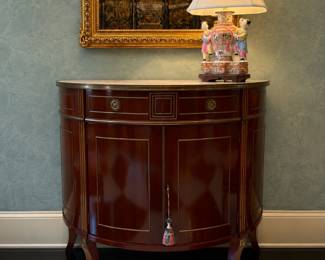 Widdicomb demilune console