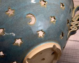 POTTERY COLANDER HANDCRAFTED BEAUTIFUL!