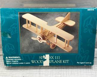 WOOD MODEL AIRPLANE KITS TONKA BIPLANES