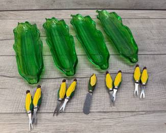ACRYLIC TRAYS CORN ON THE COB 13 PC SET