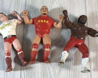 VTG WWF ACTION FIGURES JUNKYARD DOG LJN NIKOLAI