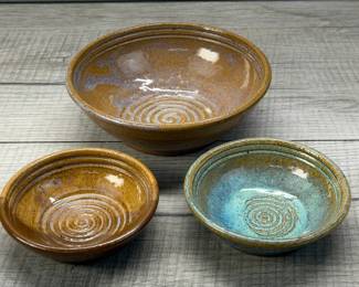 TERRAPIN CLAY WORKS POTTERY BOWLS