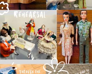 Vintage Barbie, Dresden lace figurines