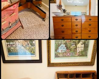 Petite secretary desk solid wood furniture
