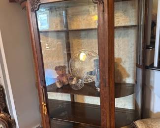 Curved Glass Cabinet
