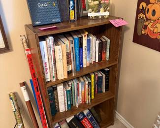 Books and small bookcase