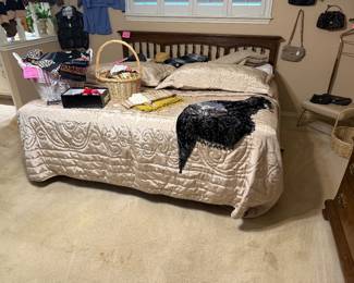 Ethan Allen king size bed and head