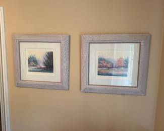 Pair of watercolors