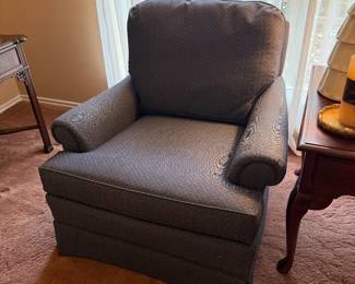 Nice blue upholstered chair