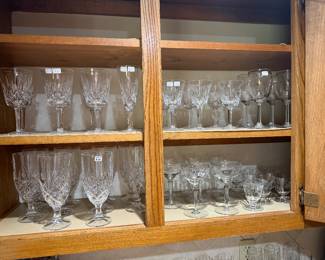 "Lismore" Waterford stemware
