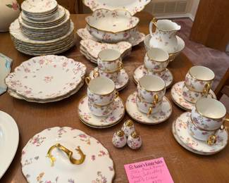 Limoge antique hand painted china