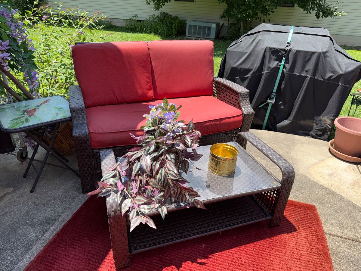 Woven outdoor furniture
